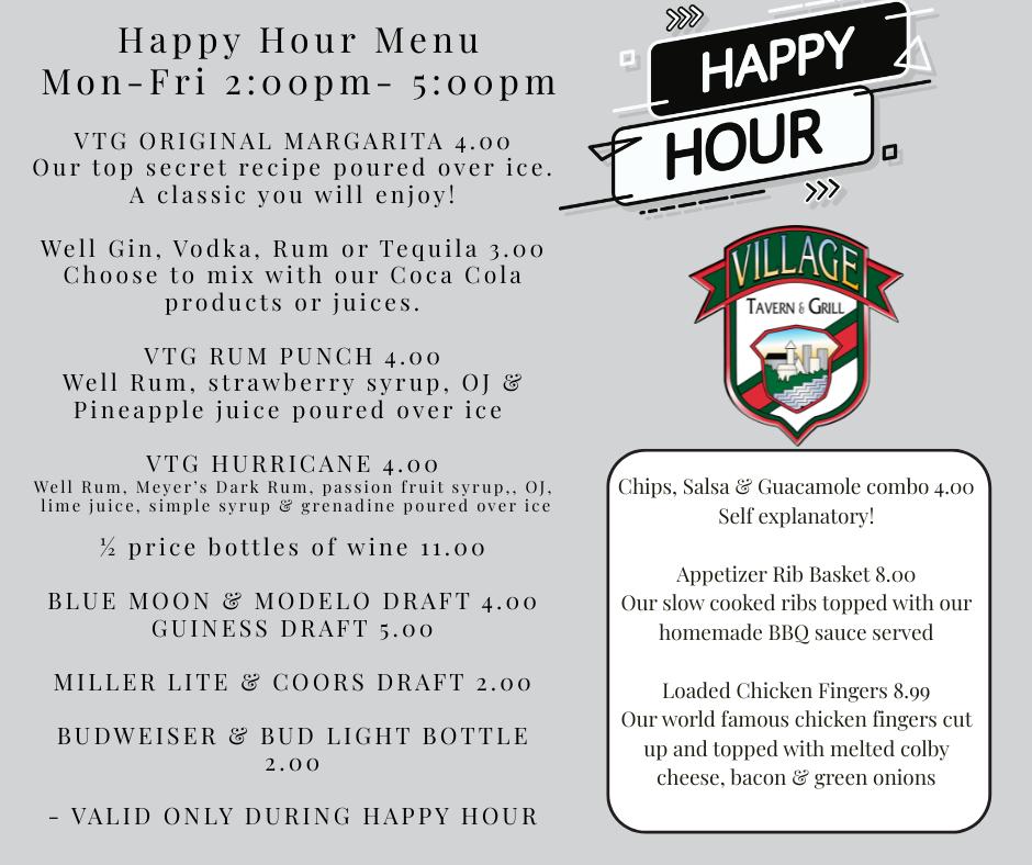 Village Tavern & Grill of South Elgin Menu image 3